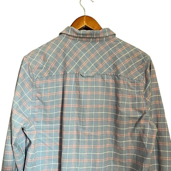 Pd & c plaid flannel shirt. Slim fit size large - Picture 10 of 10